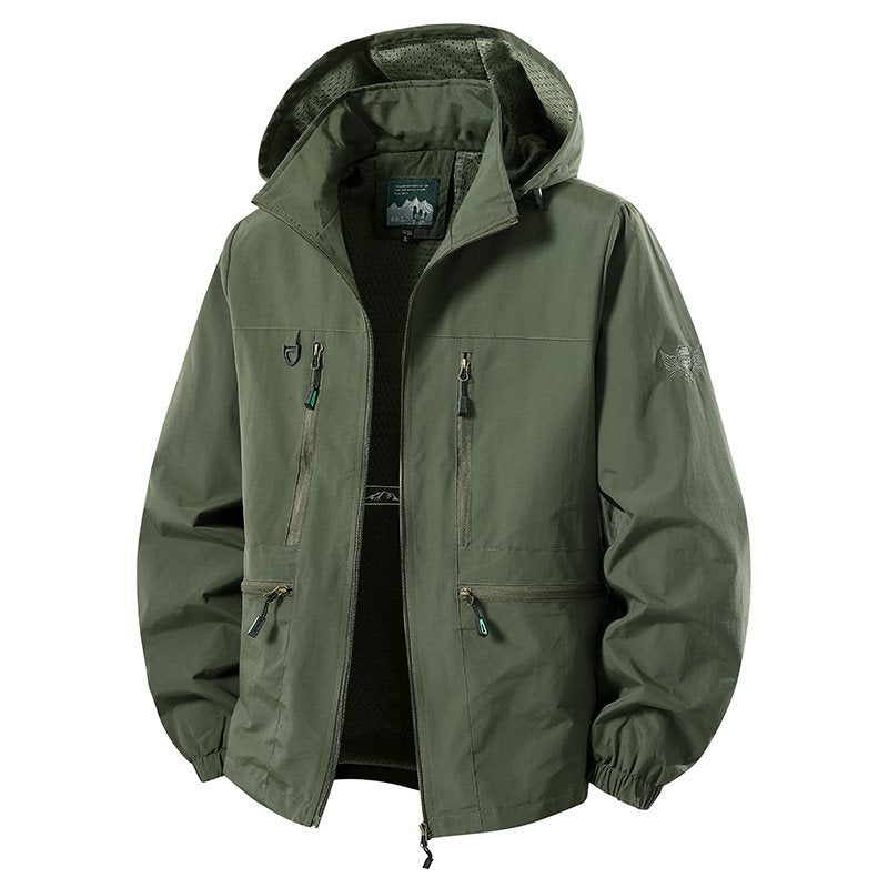 Veste coupe-vent imperméable pour hommes