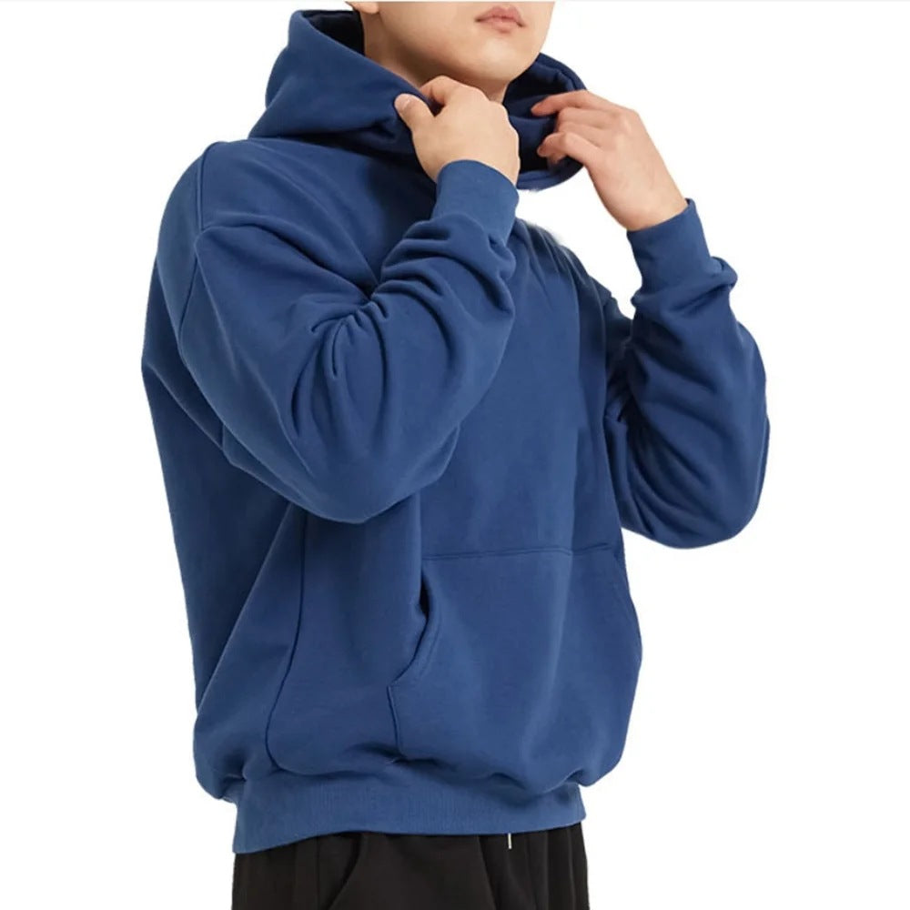 Homme nan sweat à capuche lourd en coupe boxy avec poche kangourou, ourlet côtelé et intérieur gratté Echo Archiv