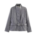 Veste en laine réversible et à la mode pour femmes