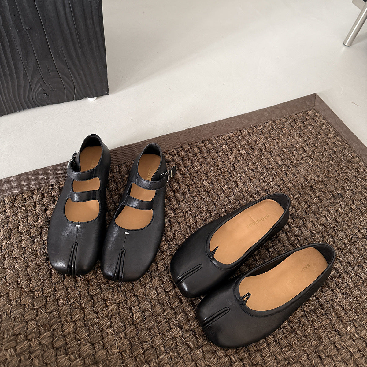 Ballerines Élégantes pour Femmes avec Bride à la Mode et Semelle Intérieure Confortable R&B