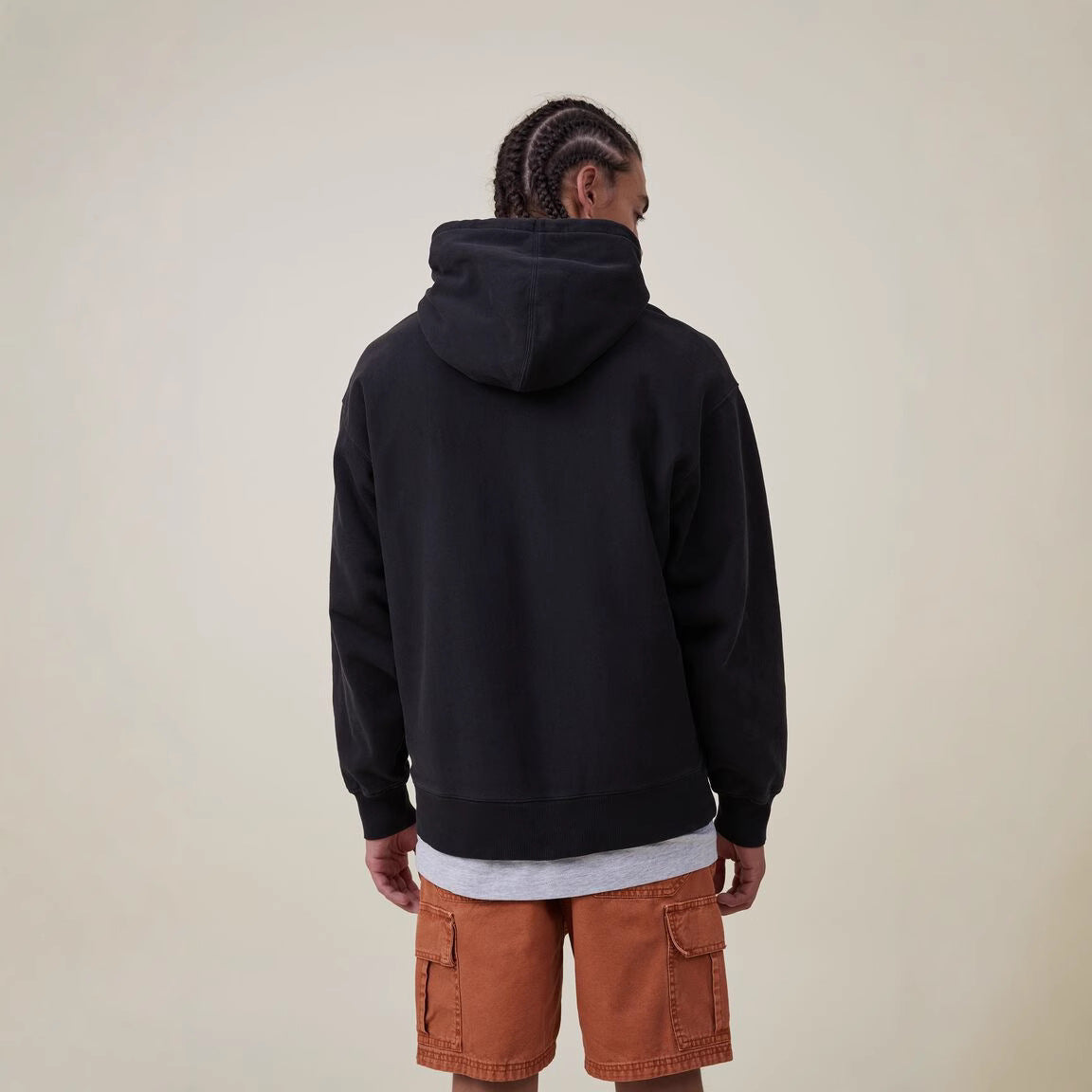 Robe à capuche oversized pour femmes avec poche kangourou, silhouette allongée et doux French-Terry Echo Archiv