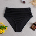Culotte de bikini taille haute pour femmes avec des détails de volants raffinés Echo Archiv