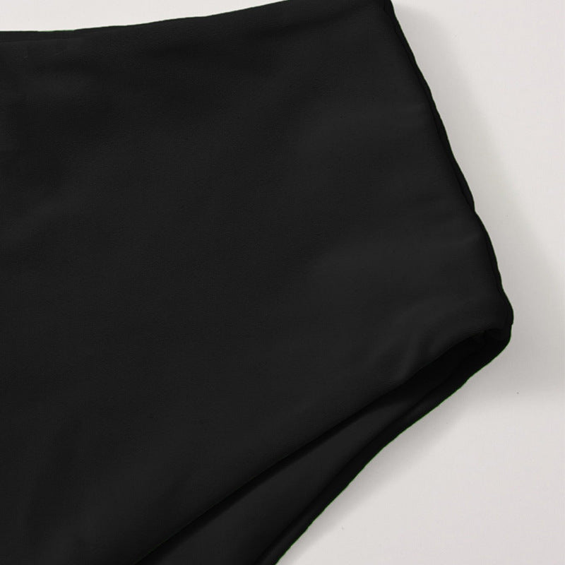 Bas de bikini taille haute pour femmes avec ceinture élégante R&B