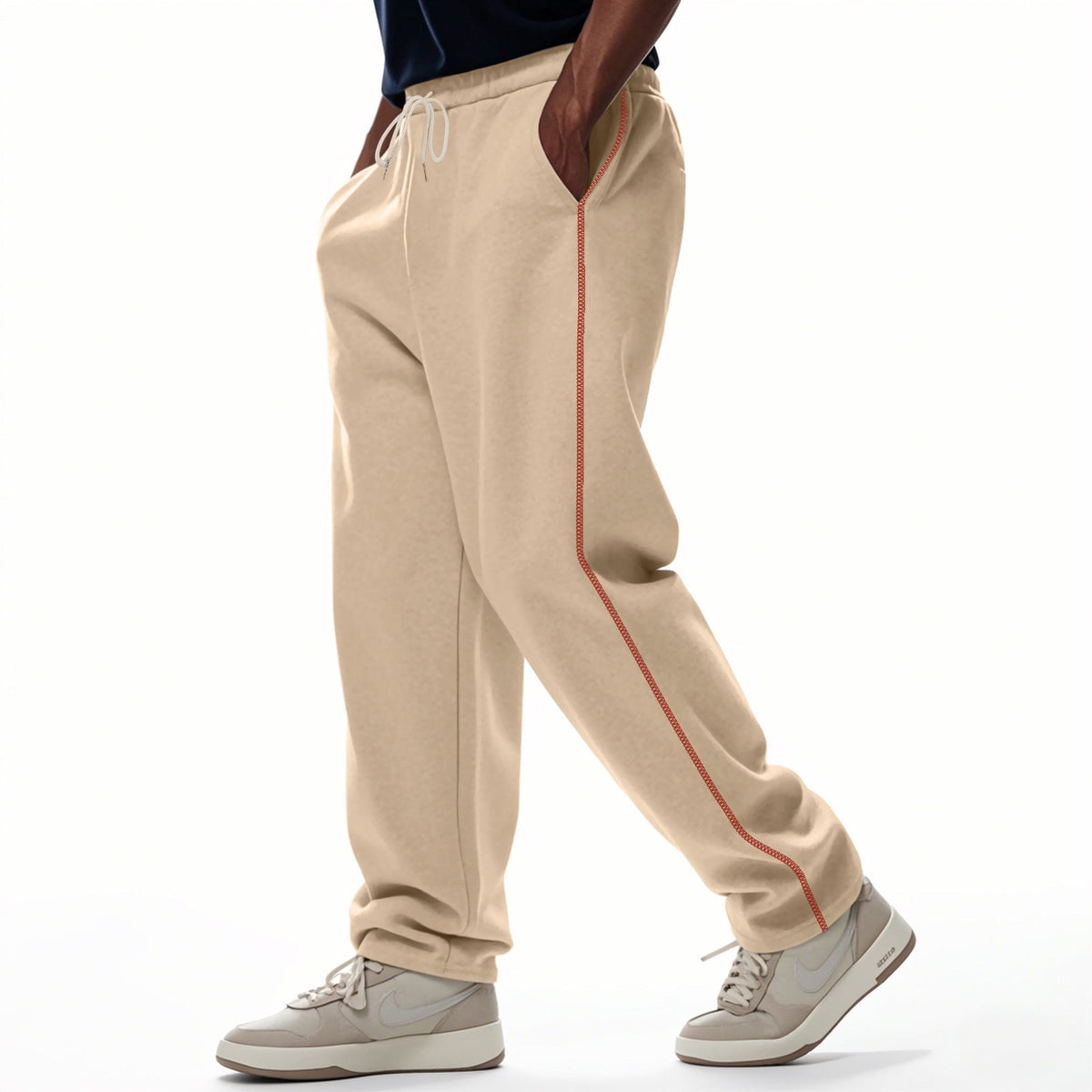 Pantalons de survêtement pour hommes nan à coupe décontractée avec couture décorative sur le côté, ceinture de confort élastique et poches profondes Echo Archiv
