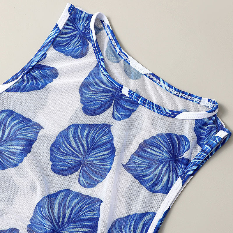 Robe de plage pour femmes avec ensemble bikini assorti R&B