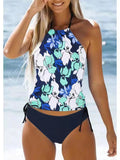 Tankini femme avec motif floral et bretelles réglables Echo Archiv