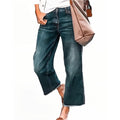 Jeans larges mi-mollet pour femmes avec taille haute et ourlet brut Echo Archiv