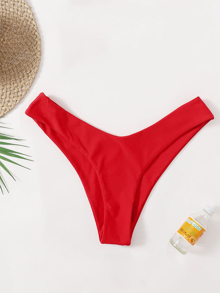 Bas de bikini taille haute R&B pour femmes