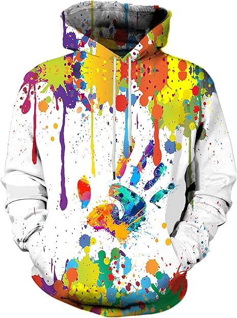 Hoodie coloré pour femmes avec motifs créatifs Echoarchiv