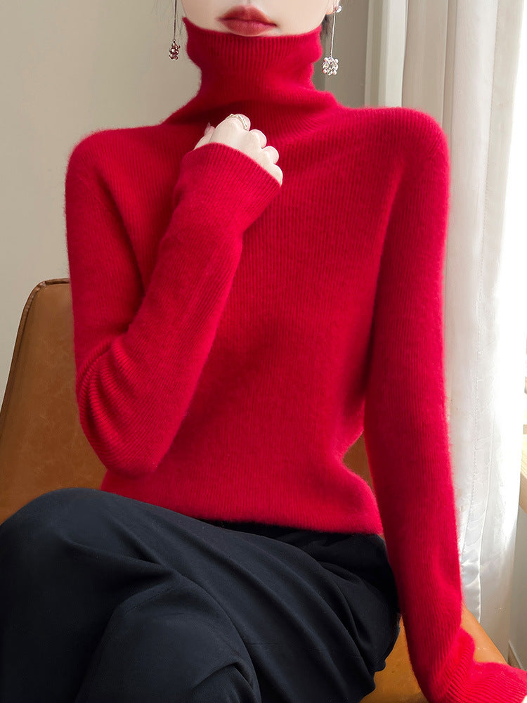 Pull col roulé slim fit pour femmes