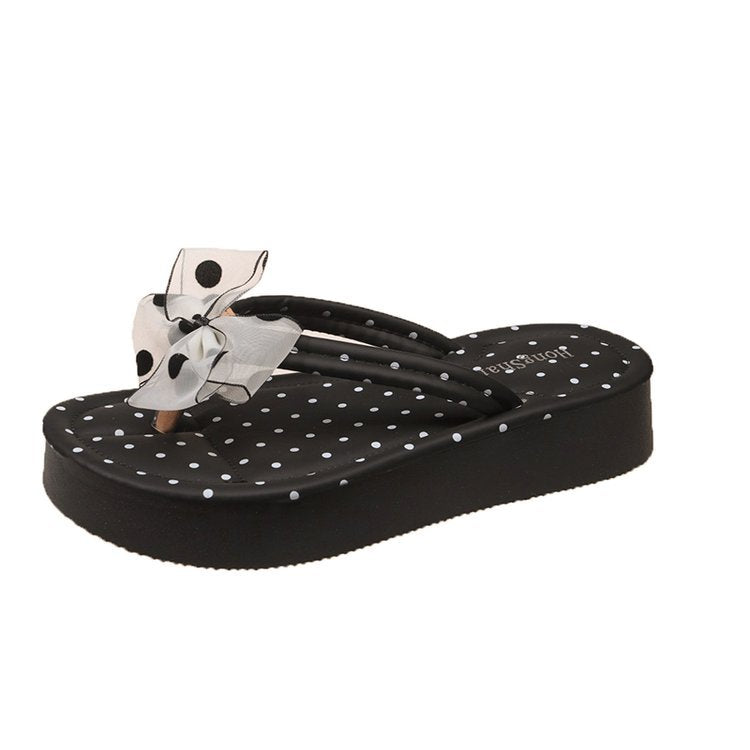 Sandales à talon ouvert pour femmes avec accent de nœud floral R&B