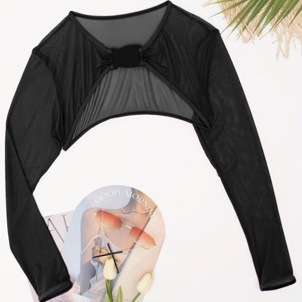 T-shirt à manches longues sportif pour femmes avec un cut-out stylé R&B