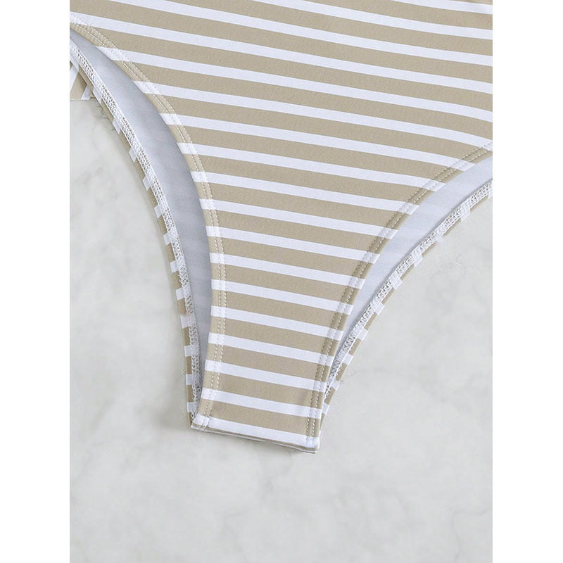 Ensemble de tankini dos nu pour femmes avec un design à volants tendance R&B