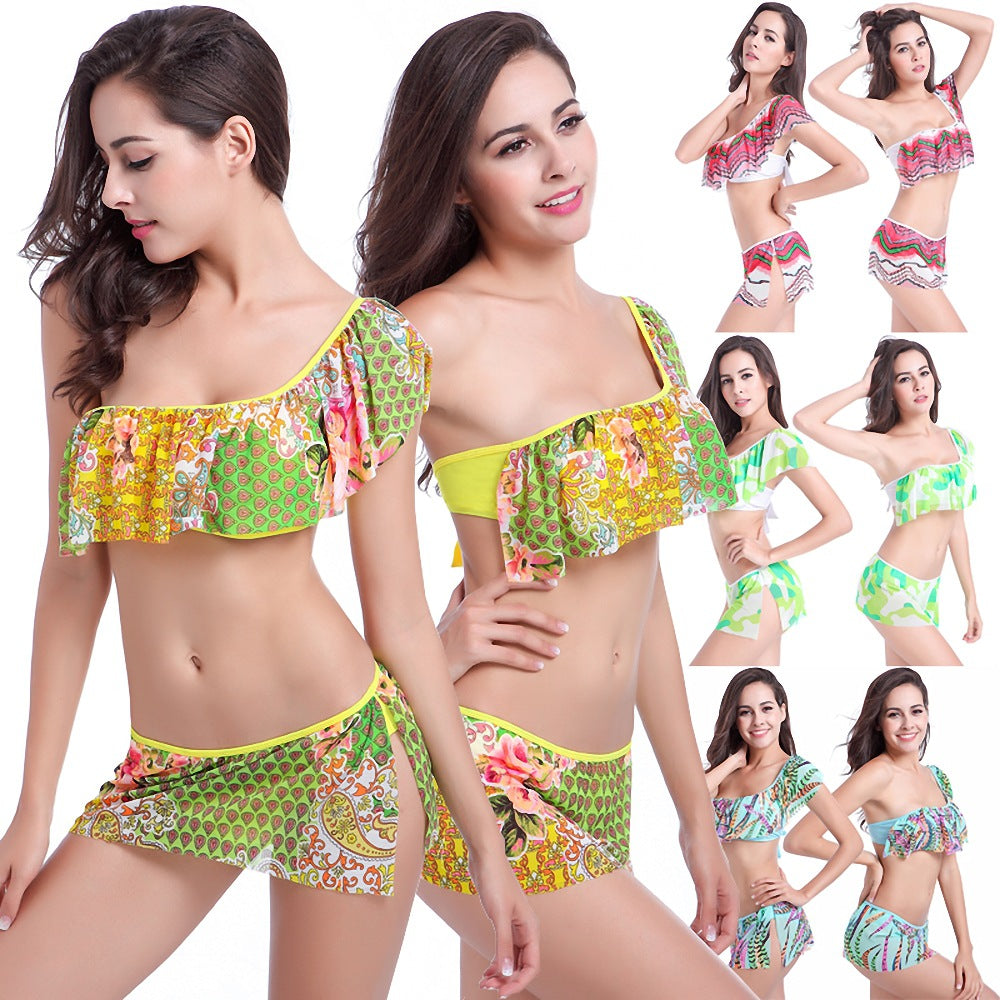 Ensemble de bain pour femmes avec volants volumineux R&B