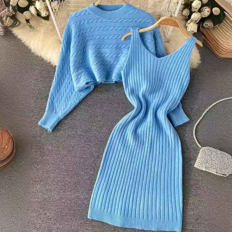 Ensemble robe en tricot et pull Damen Echo Archiv
