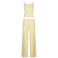 Costume de détente pour femmes avec un élégant top à bretelles spaghetti et une coupe large R&B