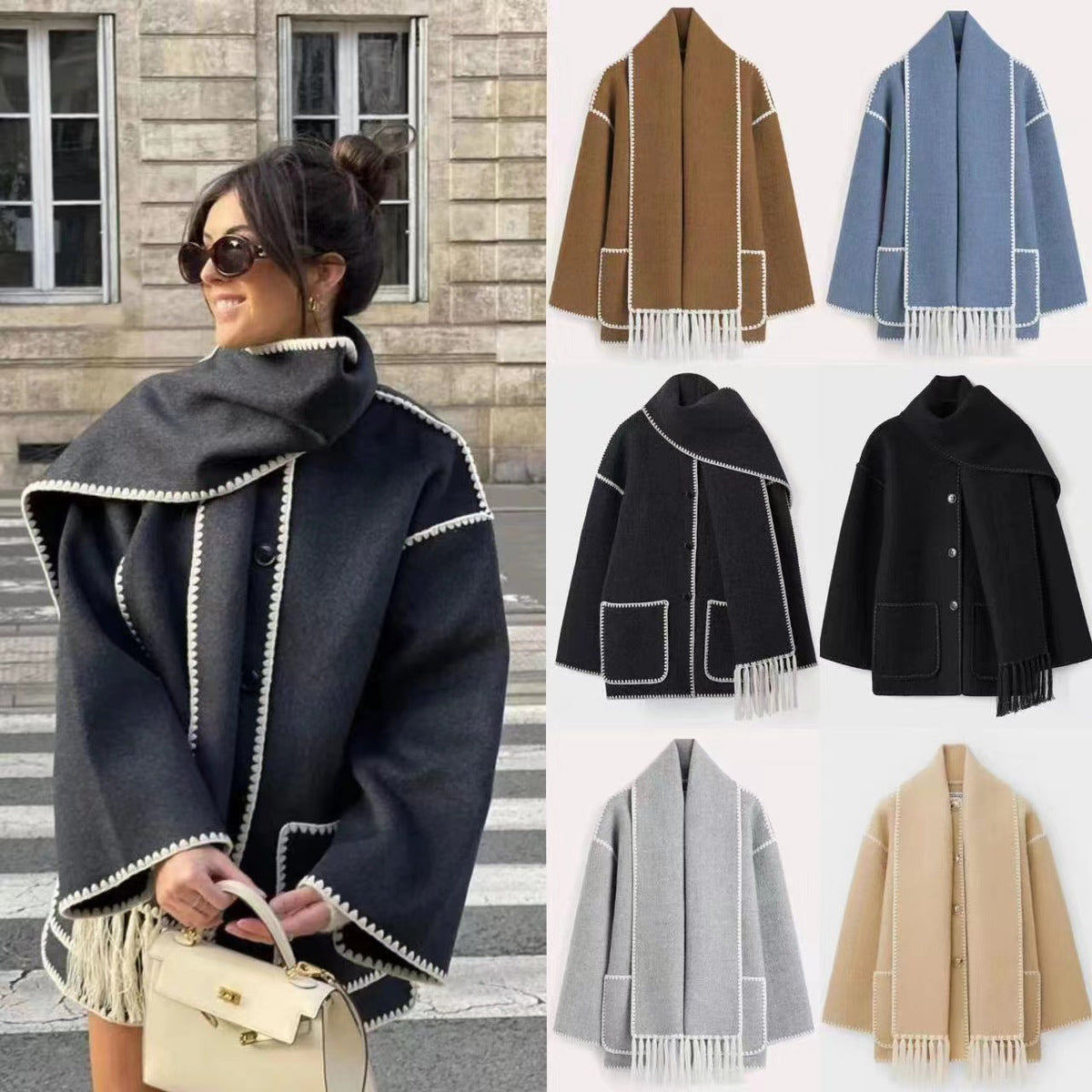 Manteau en laine élégant et confortable pour femmes