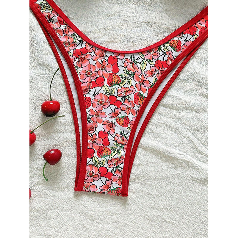Bikini Push-Up pour femmes avec motifs floraux et bretelles ajustables R&B