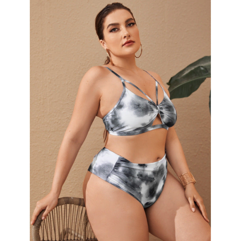 Bikini femme taille haute avec design cut-out à la mode R&B