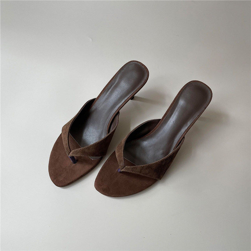 Sandales élégantes à brides pour femmes avec un petit talon R&B