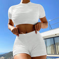 Ensemble Crop-Top et Shorts Sport Femme R&B