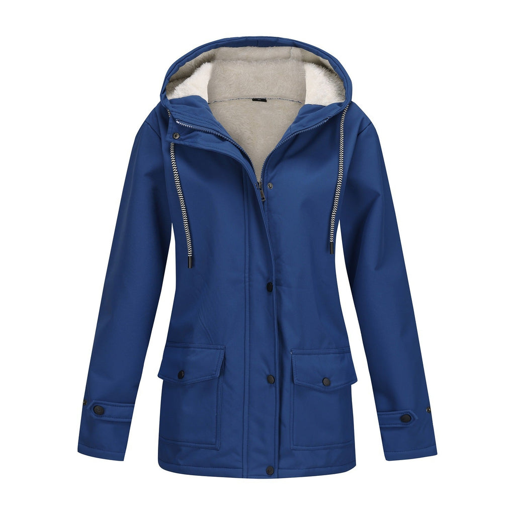 Veste d'extérieur à la mode pour femmes avec doublure en polaire