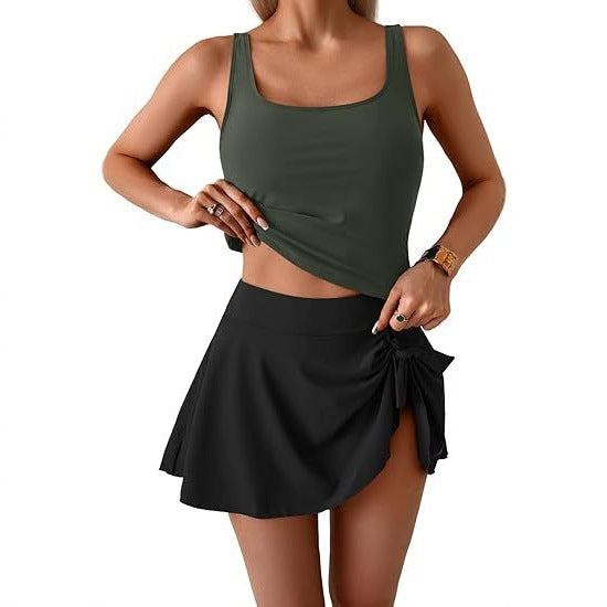 Ensemble Tankini Sportif Femme avec Jupe Flatteuse R&B