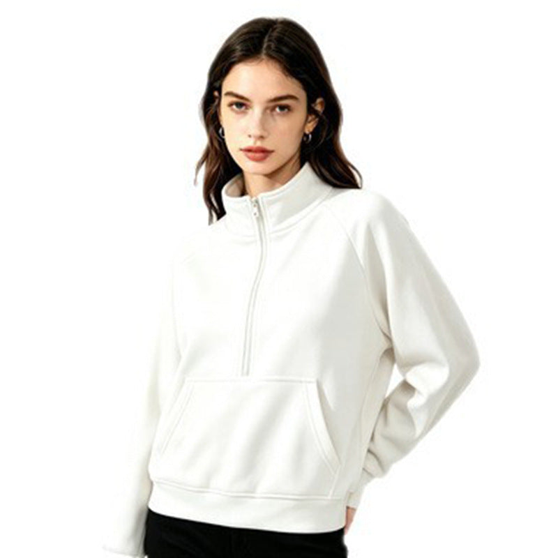 Sweat à capuche sportif pour femmes avec col montant Echoarchiv
