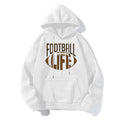 Pull à capuche sportif pour femmes avec motif football Echoarchiv