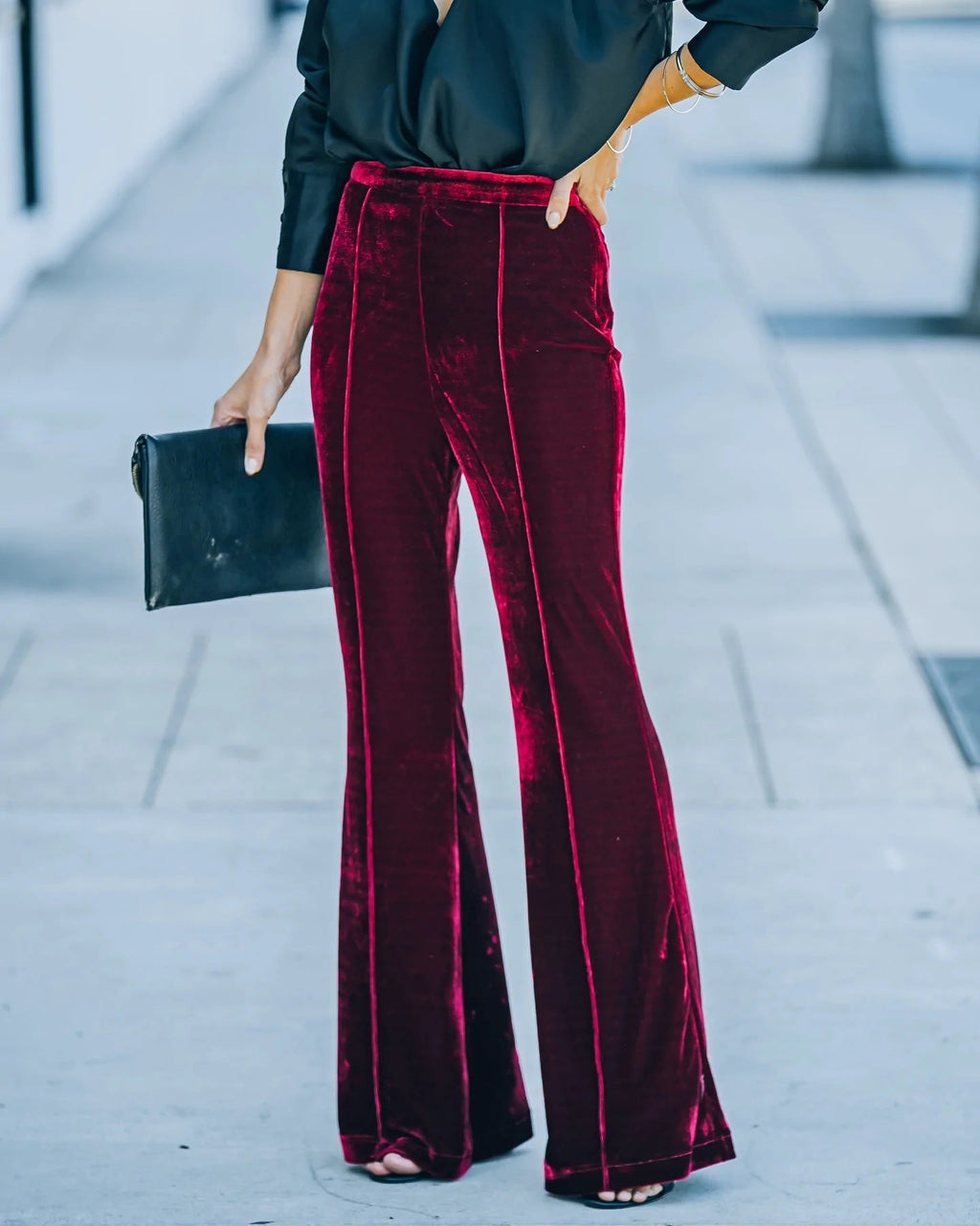 Pantalon Velours Élégant et Doux pour Femmes