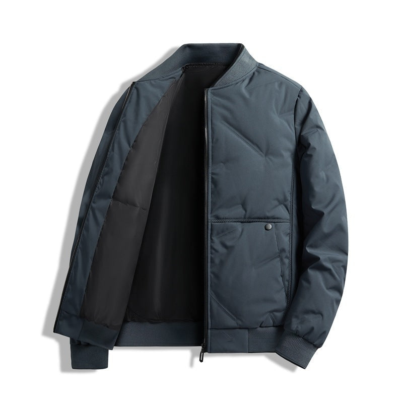Blouson matelassé pour hommes avec col montant