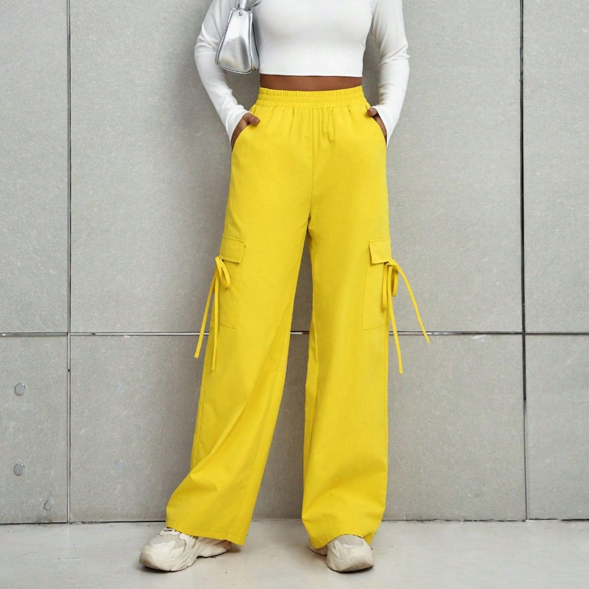 Pantalons Cargo Élégants pour Femmes avec Taille Ajustable