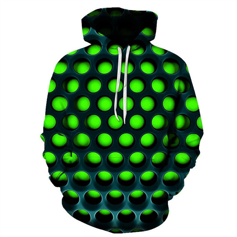 Sweat à capuche créatif pour femmes avec motif géométrique Echoarchiv
