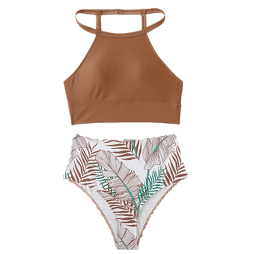 Ensemble de bikini taille haute pour femmes avec crop-top stylé Echo Archiv