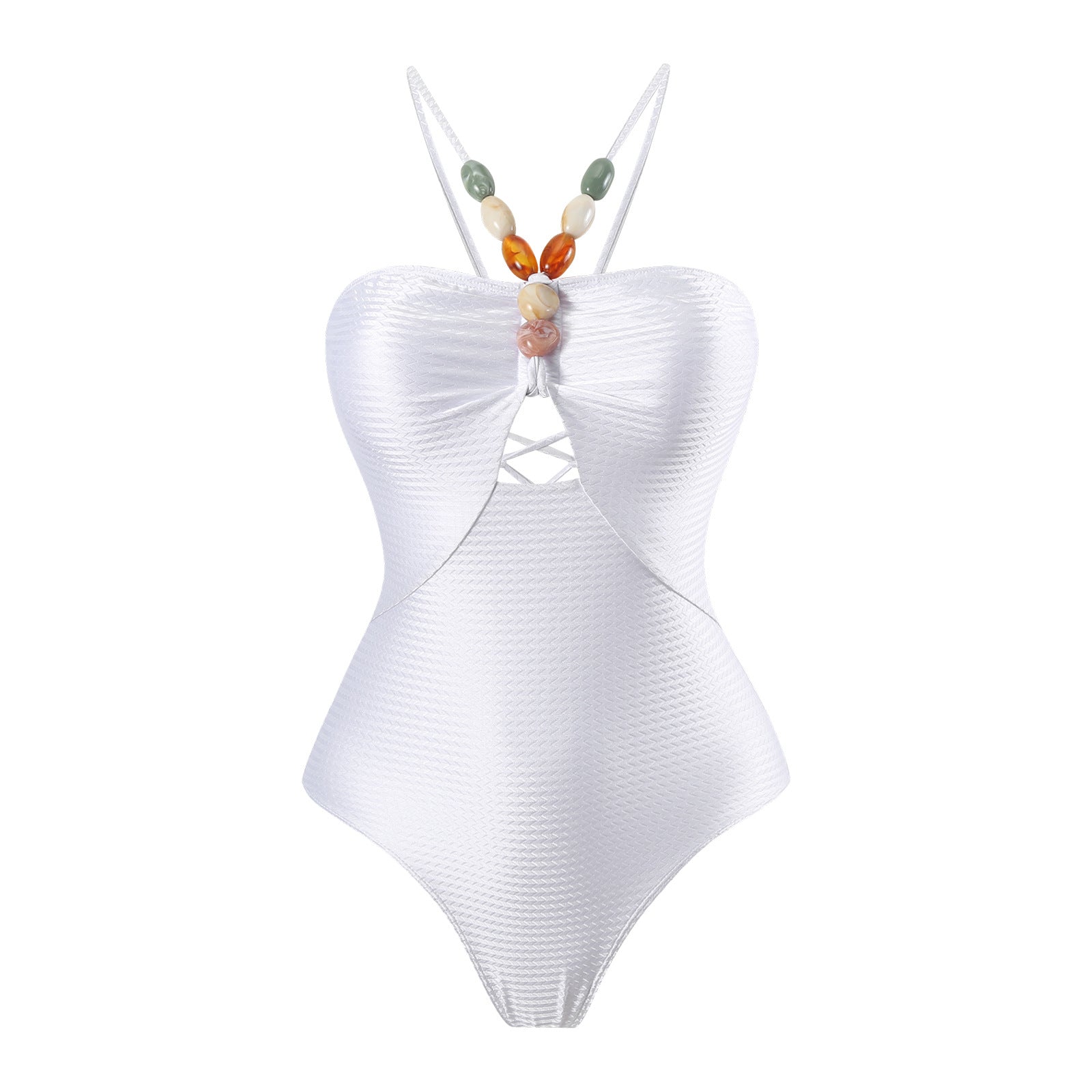 Maillot de bain femme sécurisé avec coupe ludique et jupe portefeuille assortie Drune