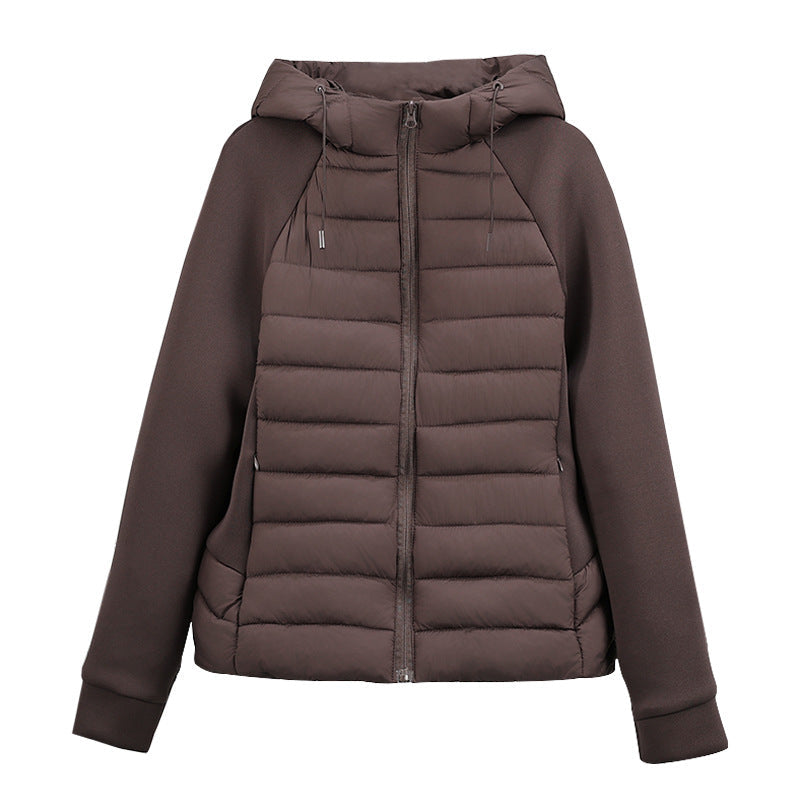 Veste hybride légère pour femmes avec devant mat, panneaux de manches élastiques et isolation thermique chaude Echo Archiv