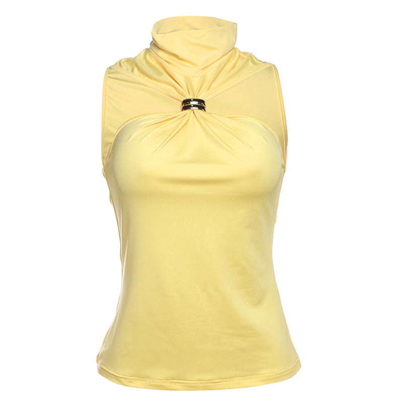 Top élégant pour femmes avec col haut et design épuré Heidi-Mode