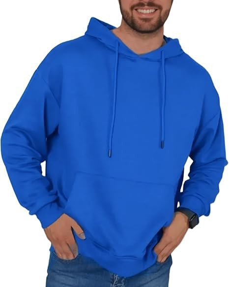 Homme sweat à capuche décontracté avec poche kangourou, cordon de serrage et bords côtelés Echo Archiv