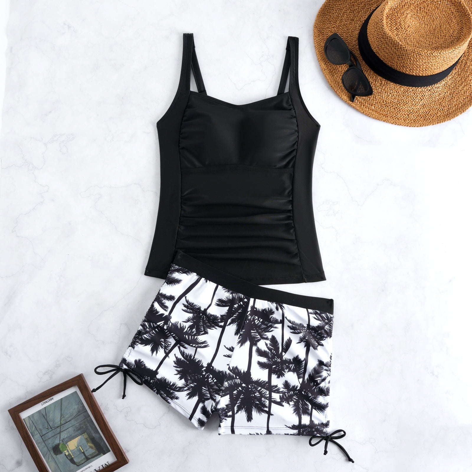 Tankini pour dames avec design floral et bretelles réglables Echo Archiv