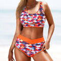 Ensemble de bikini sportif pour femmes avec motif géométrique Echo Archiv