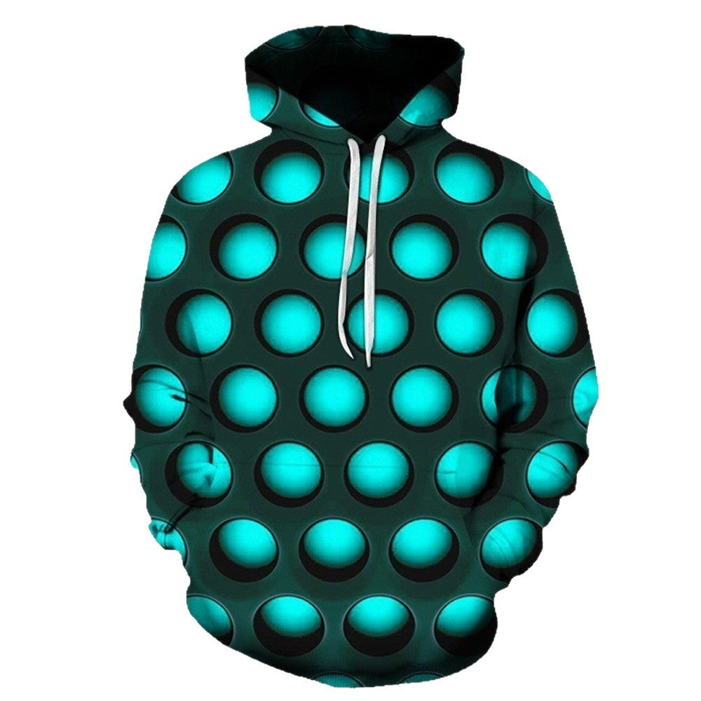 Sweat à capuche créatif pour femmes avec motif géométrique Echoarchiv