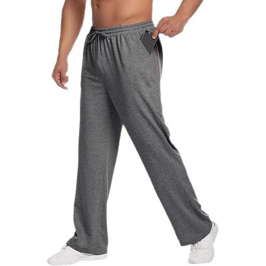Pantalon de lounge pour homme à coupe décontractée en jersey doux avec cordon de serrage, taille élastique et jambe droite Echo Archiv