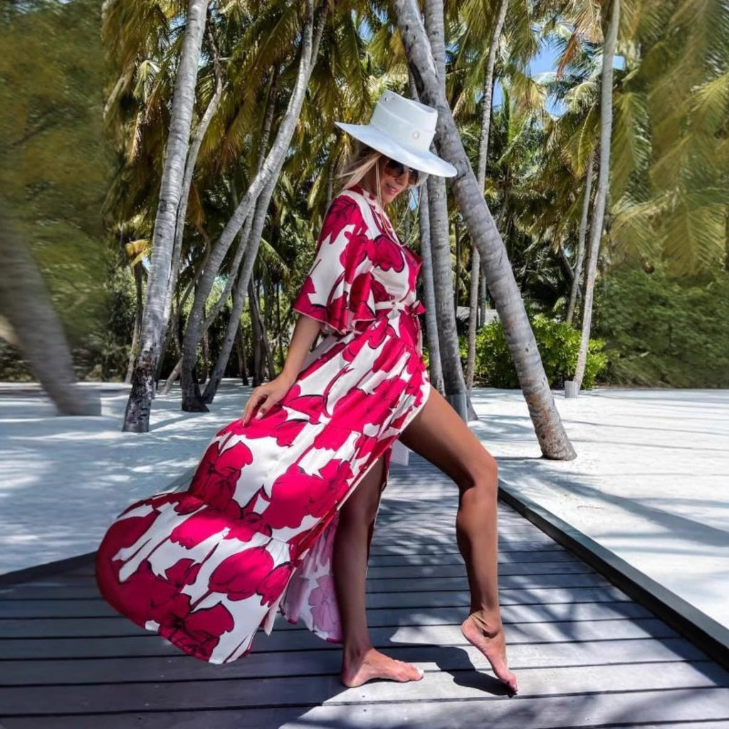 Kimono élégant pour femmes avec design floral R&B