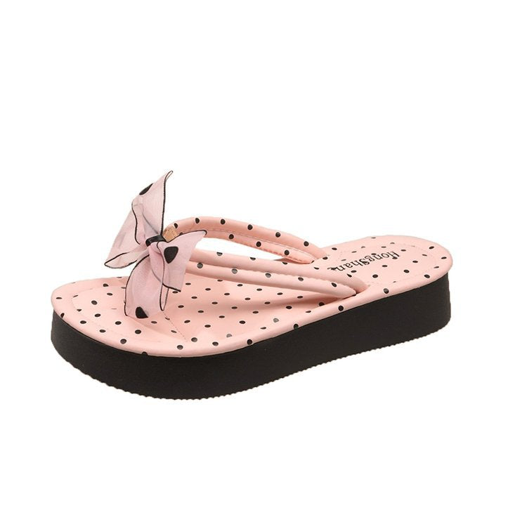 Sandales à talon ouvert pour femmes avec accent de nœud floral R&B