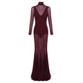 Robe de soirée élégante et transparente pour femmes Heidi-Mode