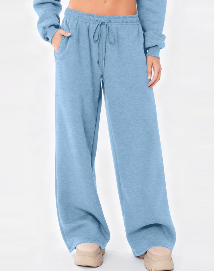 Pantalon de lounge large pour femmes avec taille confortable, cordon élastique et poches latérales Echo Archiv