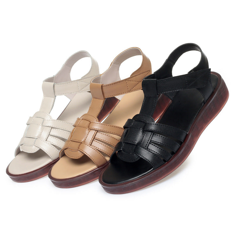 Sandales à lanières confortables pour femmes avec semelle anatomique et semelle antidérapante Heidi-Mode