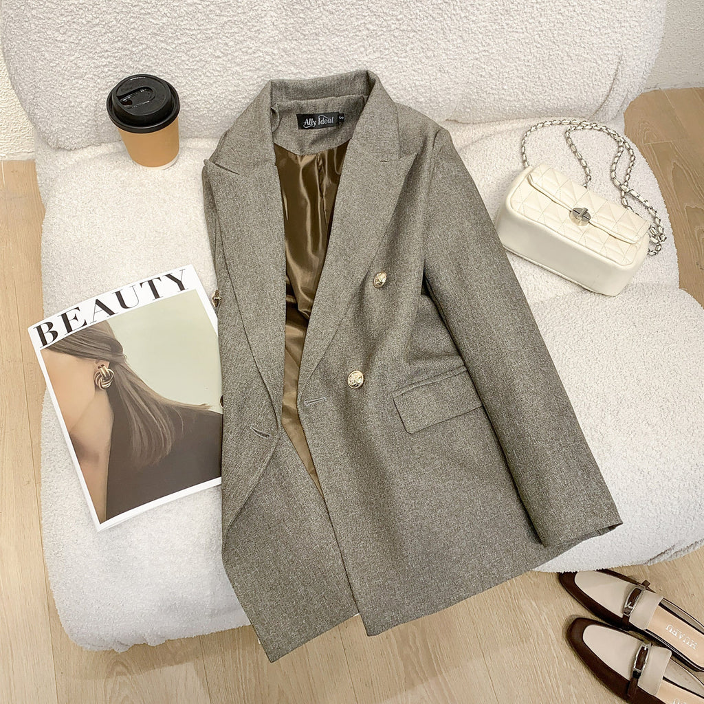 Élégant blazer à double boutonnage pour femme