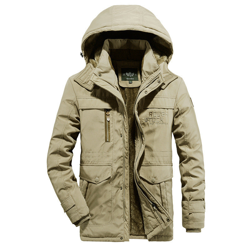 Veste de plein air imperméable pour hommes avec doublure en polaire