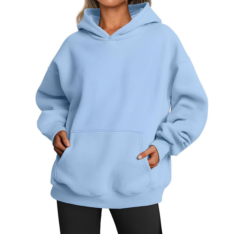 Pull à capuche en molleton Relax pour femmes avec poche kangourou, dos allongé et épaules tombantes Echo Archiv